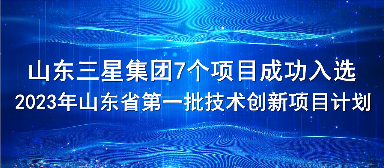 喜報(bào)！山東三星集團(tuán)7個(gè)項(xiàng)目成功入選2023年山東省第一批技術(shù)創(chuàng)新項(xiàng)目計(jì)劃