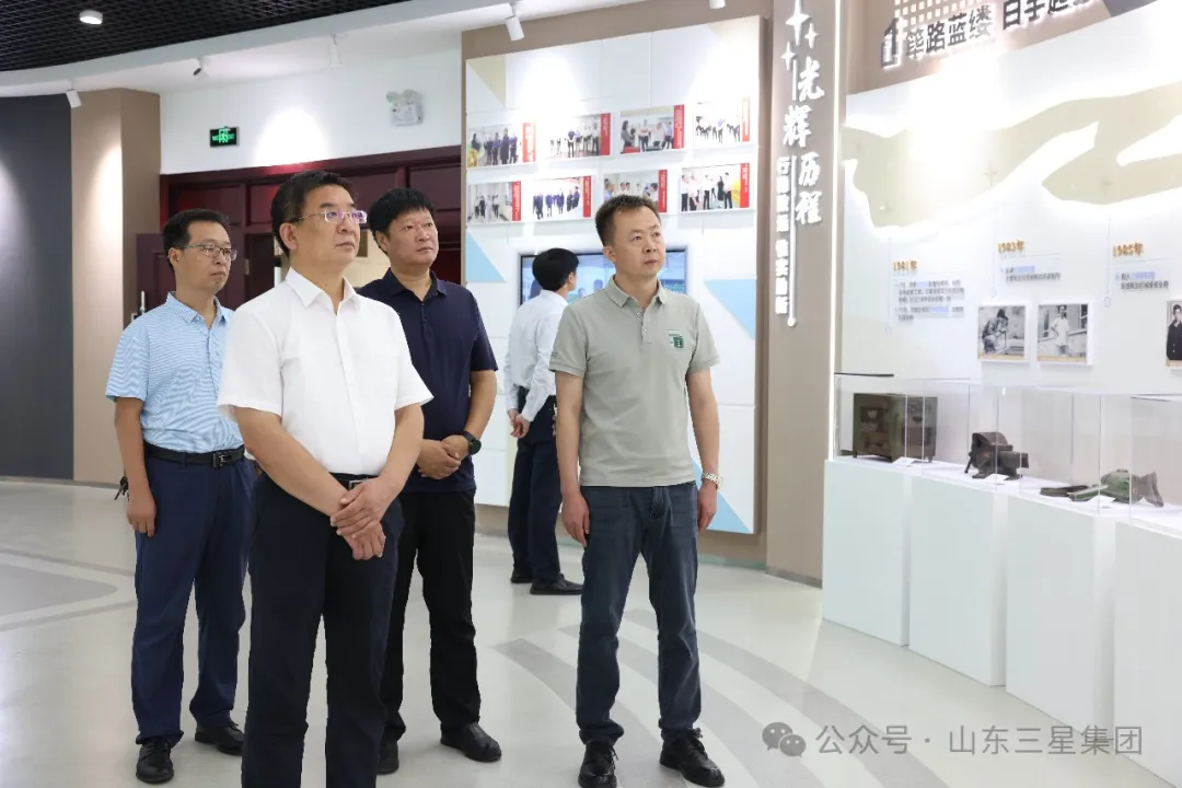 鄒平市農(nóng)業(yè)農(nóng)村局黨組書記、局長王奎一行來山東三星集團調(diào)研